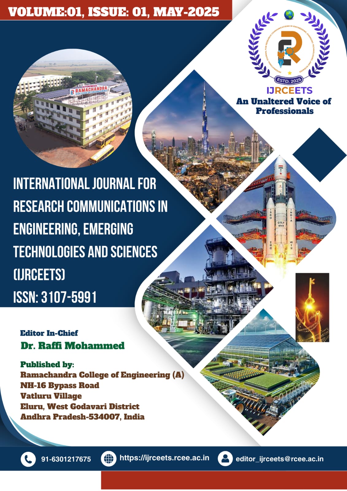 IJRCEETS Cover - Volume 1, Issue 01