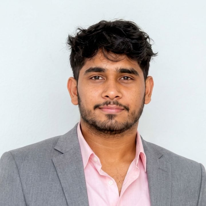 Portrait of Akhil Shaik, Executive Director of Ramachandra College of Engineering.