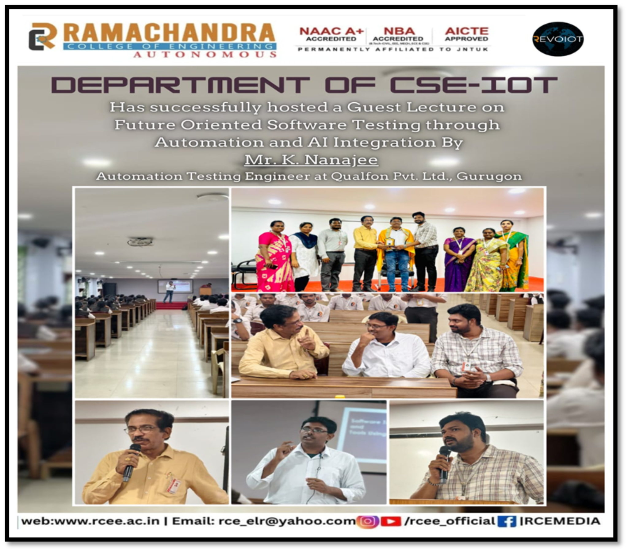 Actor Naga Chaitany at RCEE