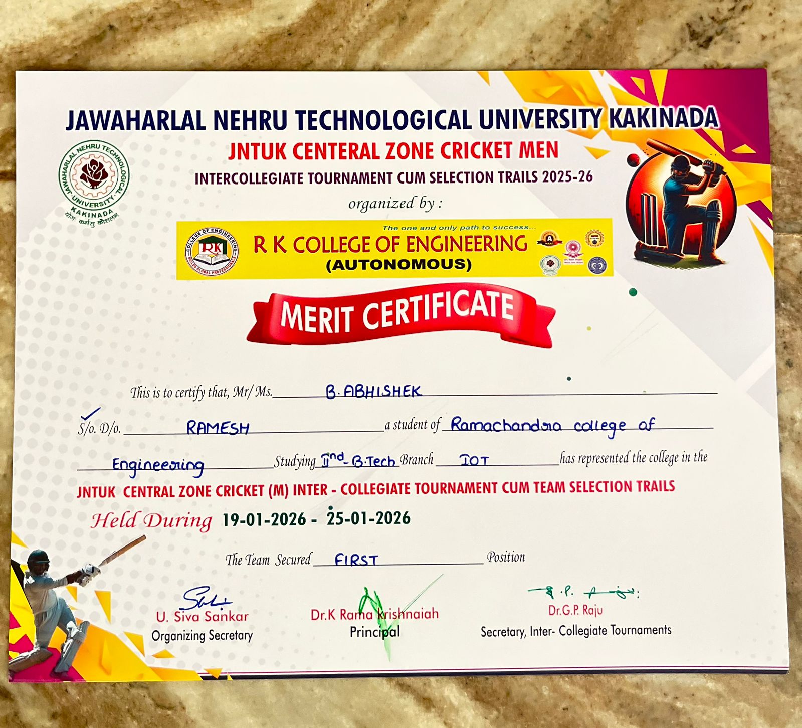 Actor Sai Dharma Tej at RCEE